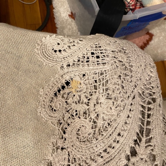 Anthro Knitted & Knotted Crochet Lace Kaftan - Picture 7 of 7